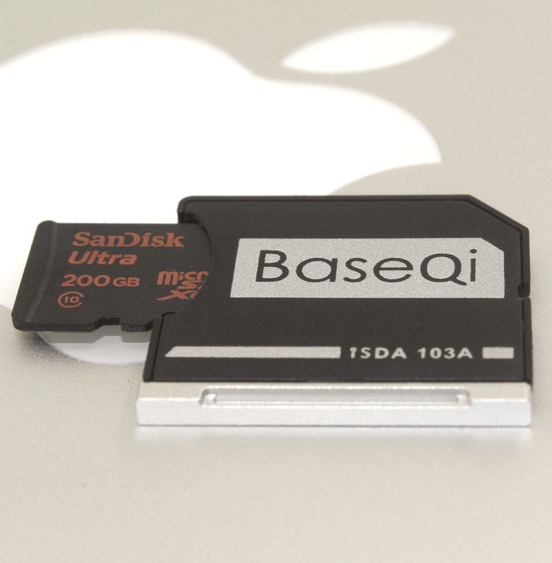 BaseQi Aluminum microSD Adapter for MacBook Air 13" and MacBook Pro 13"/15" (Non-Retina) Models - Image 2